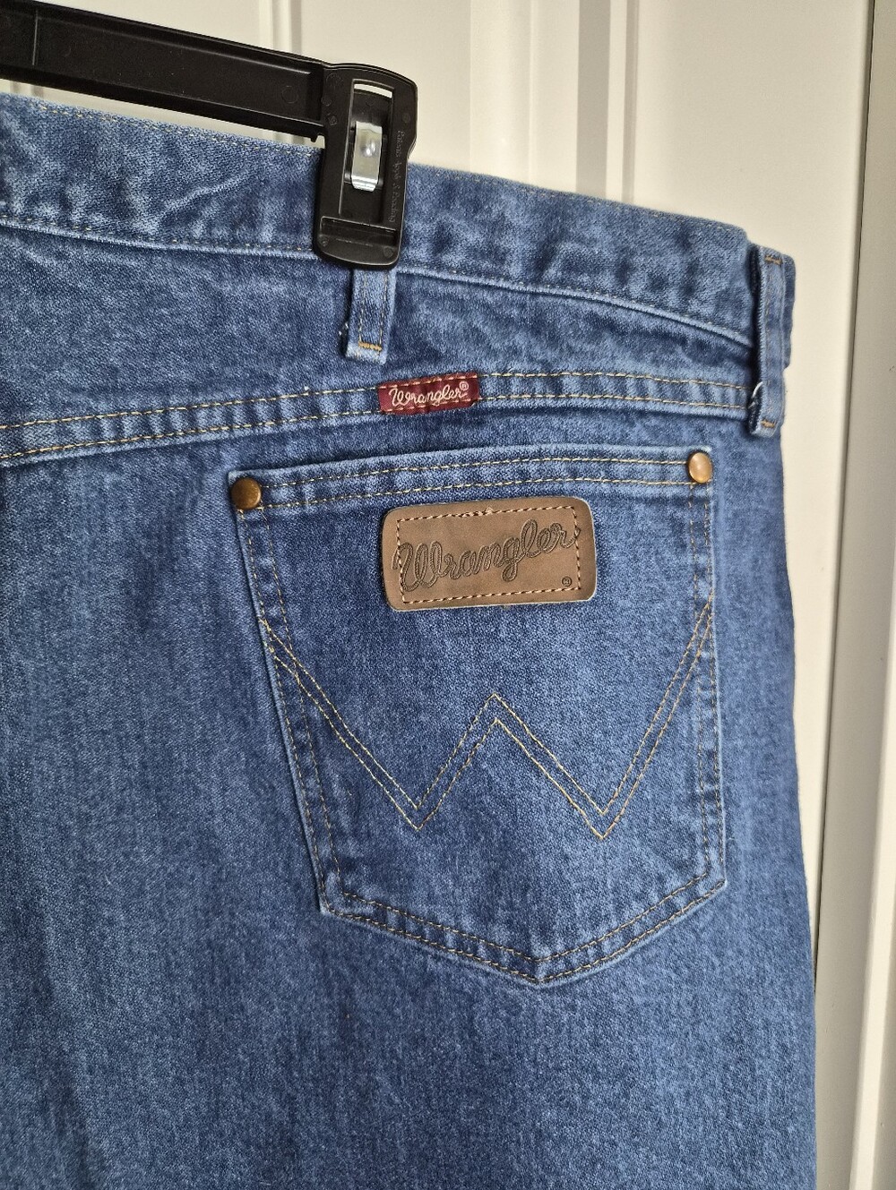 46 X 30 Mens Wrangler 31MWZPW Relaxed Fit Denim Jeans Boot Cut Western Cowboy